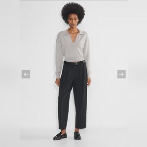 Aritzia Wilfred Parable Pants Black Noir Size 10